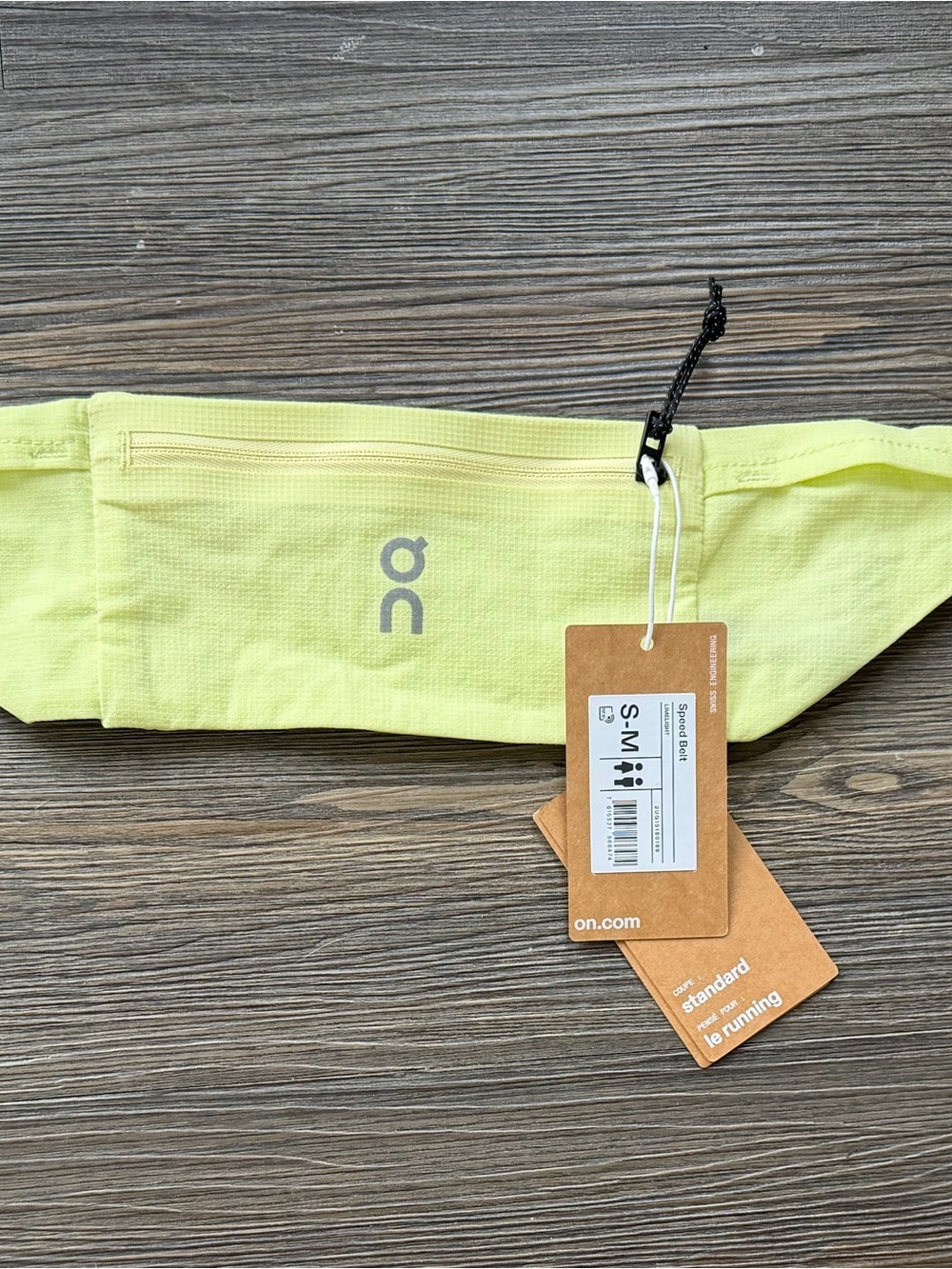 On Running Kids Neon Yellow Waist Pack